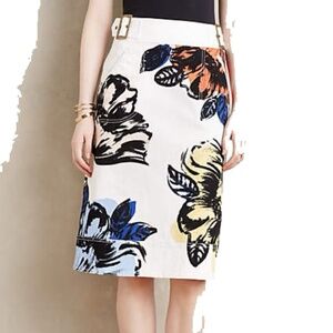 Anthropologie Maeve Flower Skirt - Multi (NWT)